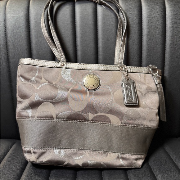 Coach Handbags - Coach Metallic Brown Shoulder Bag